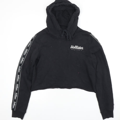 Hollister Women's Black Pullover Hoodie - S