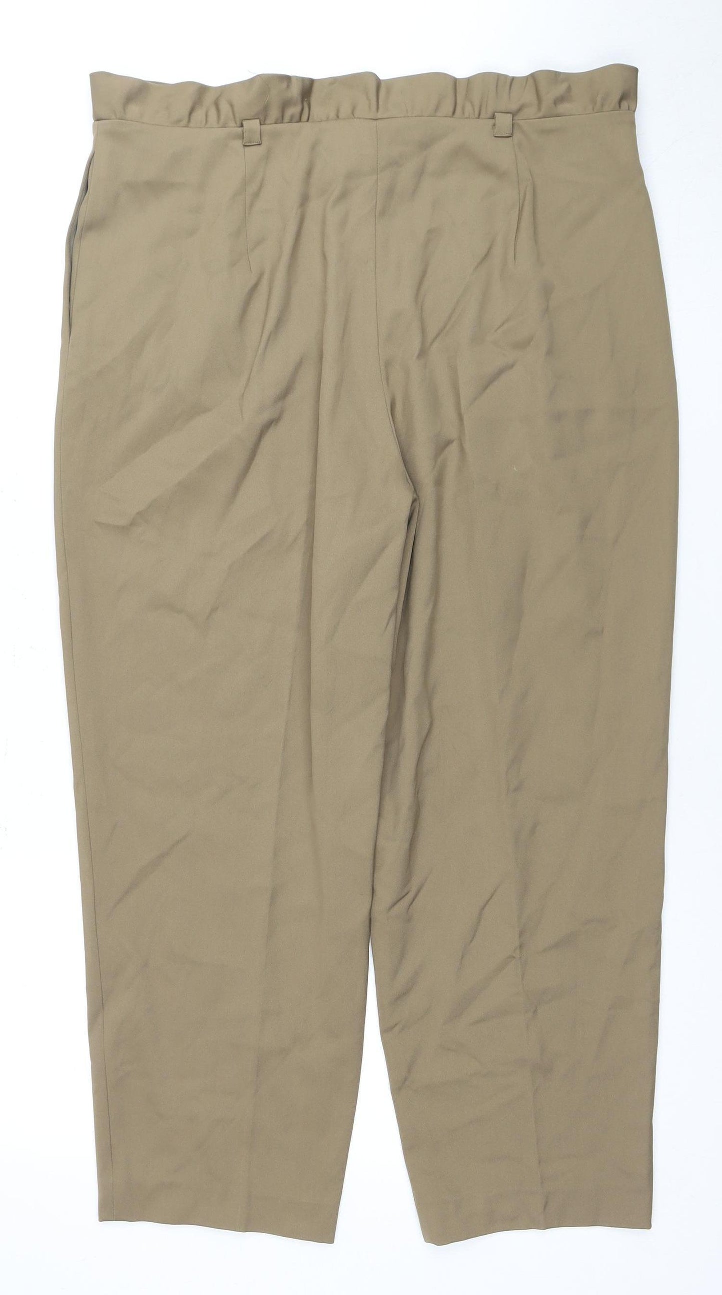 Ted Baker Women's Beige Pleated Trousers L