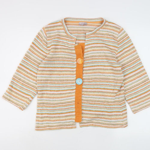 Per Una Women's L Multicoloured Striped Cardigan