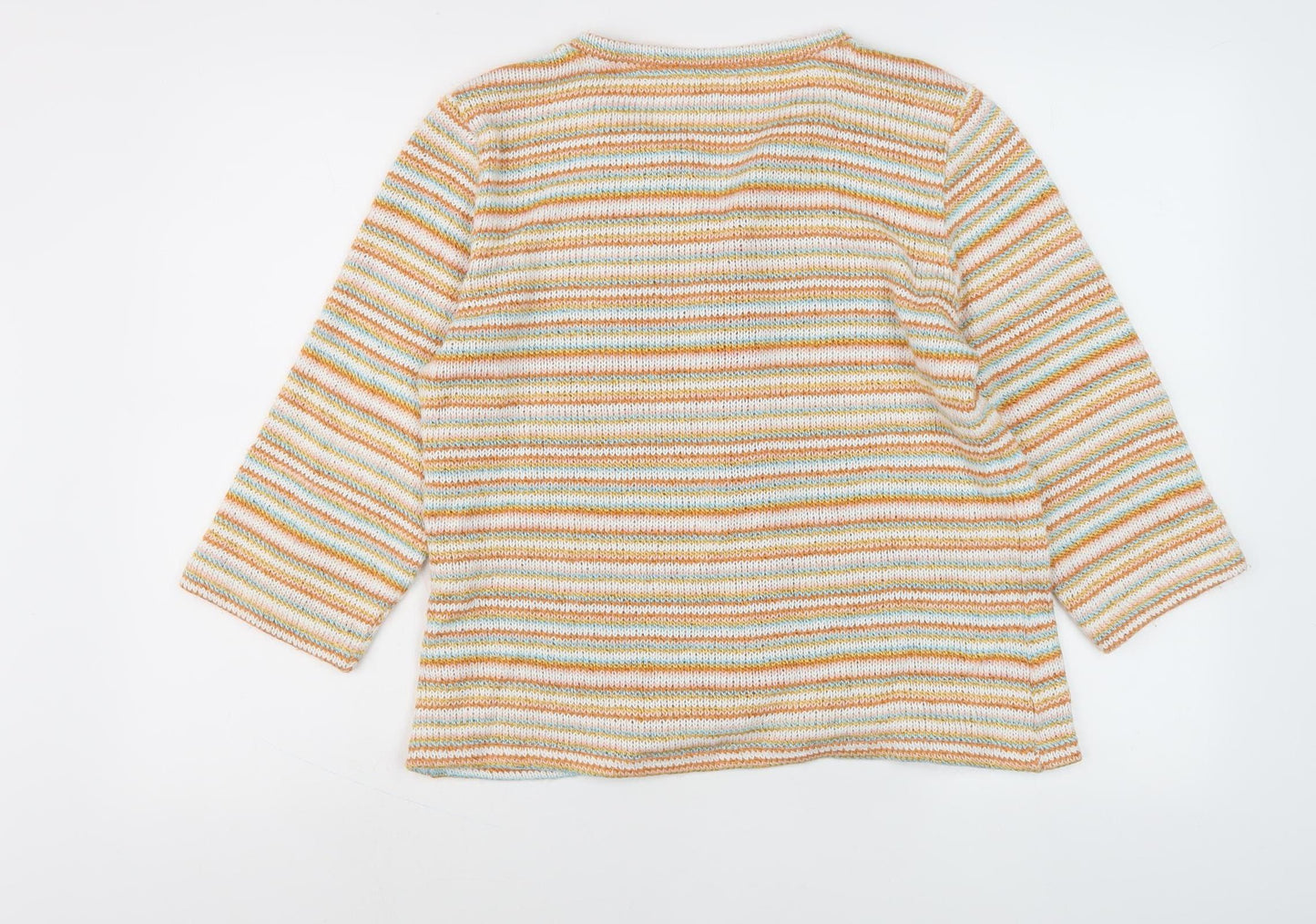 Per Una Women's L Multicoloured Striped Cardigan