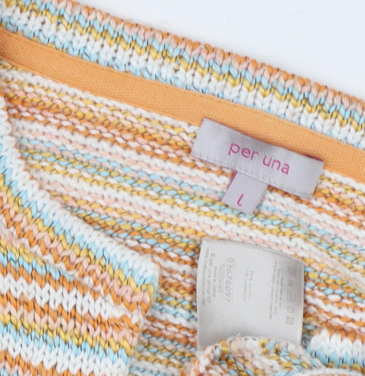 Per Una Women's L Multicoloured Striped Cardigan