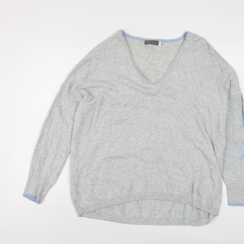 Mint Velvet Grey V-Neck Pullover Women’s Jumper L