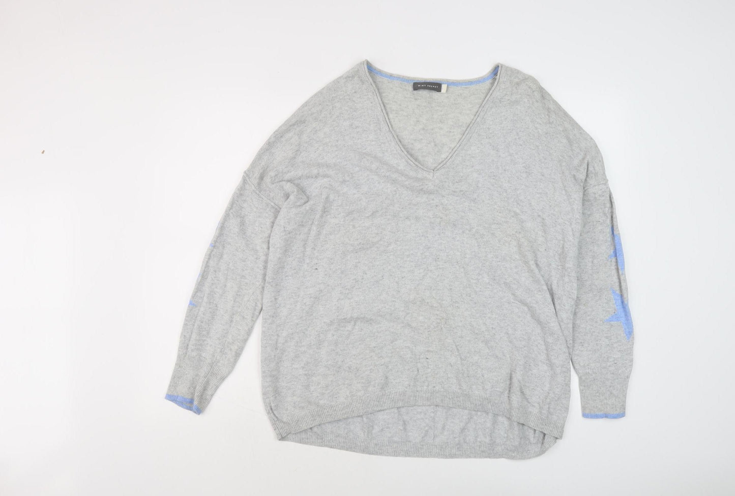 Mint Velvet Grey V-Neck Pullover Women’s Jumper L