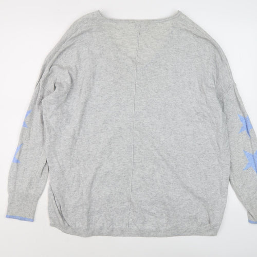 Mint Velvet Grey V-Neck Pullover Women’s Jumper L