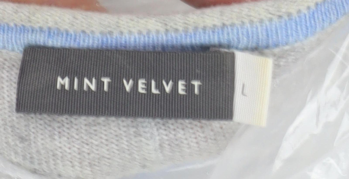 Mint Velvet Grey V-Neck Pullover Women’s Jumper L