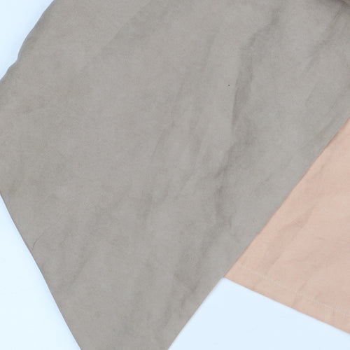 Rare London Women Beige Asymmetric Colourblock Dress Size 8