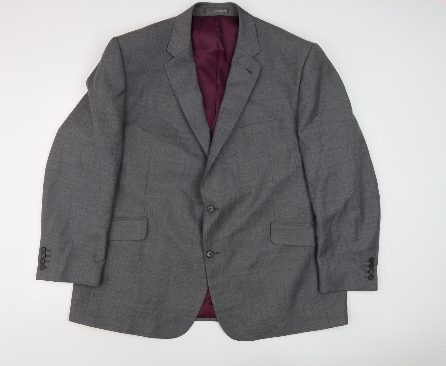 Centaur Men's Grey Blazer, Size 52 Regular, Business Formal