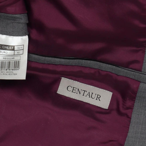 Centaur Men's Grey Blazer, Size 52 Regular, Business Formal