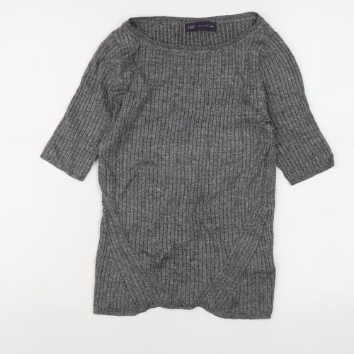 Marks and Spencer Women's Grey 3/4 Sleeve Jumper Size 8