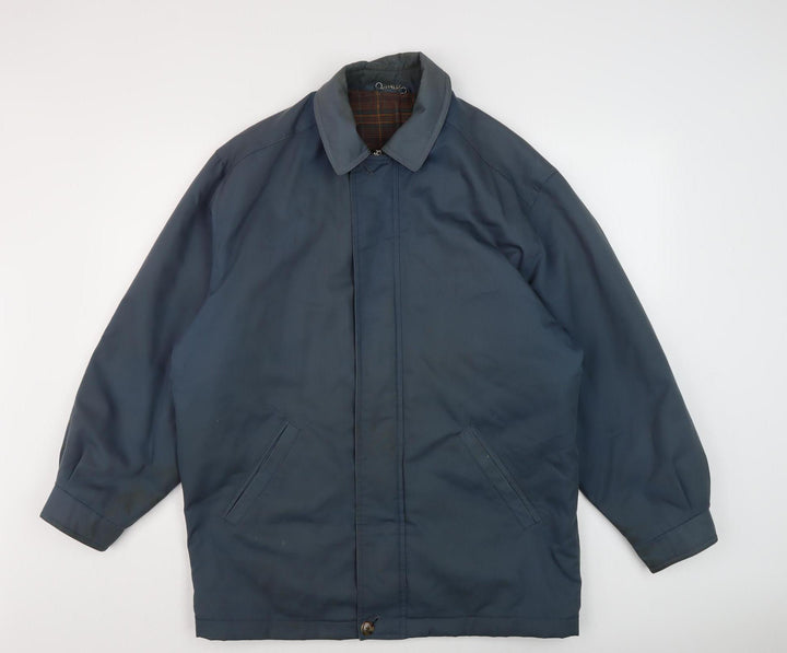 St Michael Men's Blue Mid-Length Jacket Small, Vintage