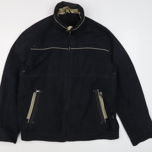Saxon Men's Black L Basic Jacket, Polyester, Casual