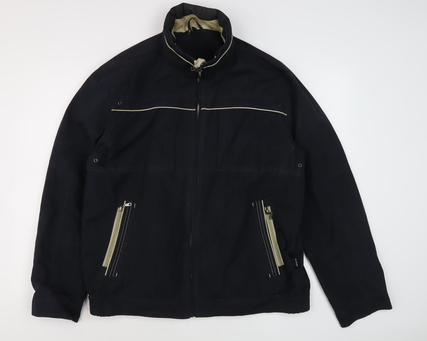 Saxon Men's Black L Basic Jacket, Polyester, Casual