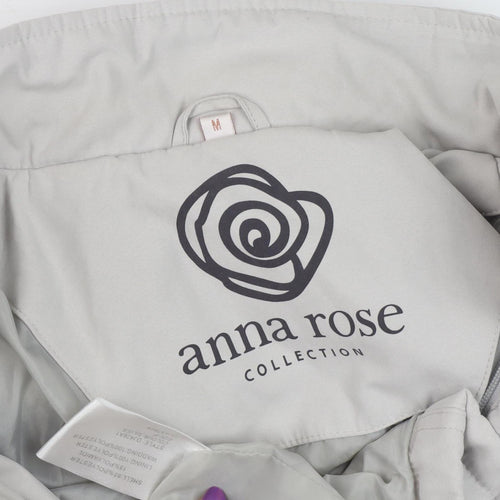 Anna Rose Women's Grey Hooded Mid-Length Jacket M