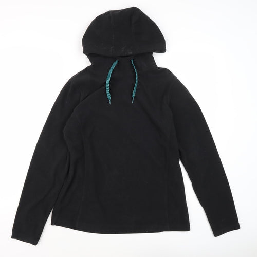 Mountain Warehouse Women's Black Fleece Pullover Hoodie Size 12