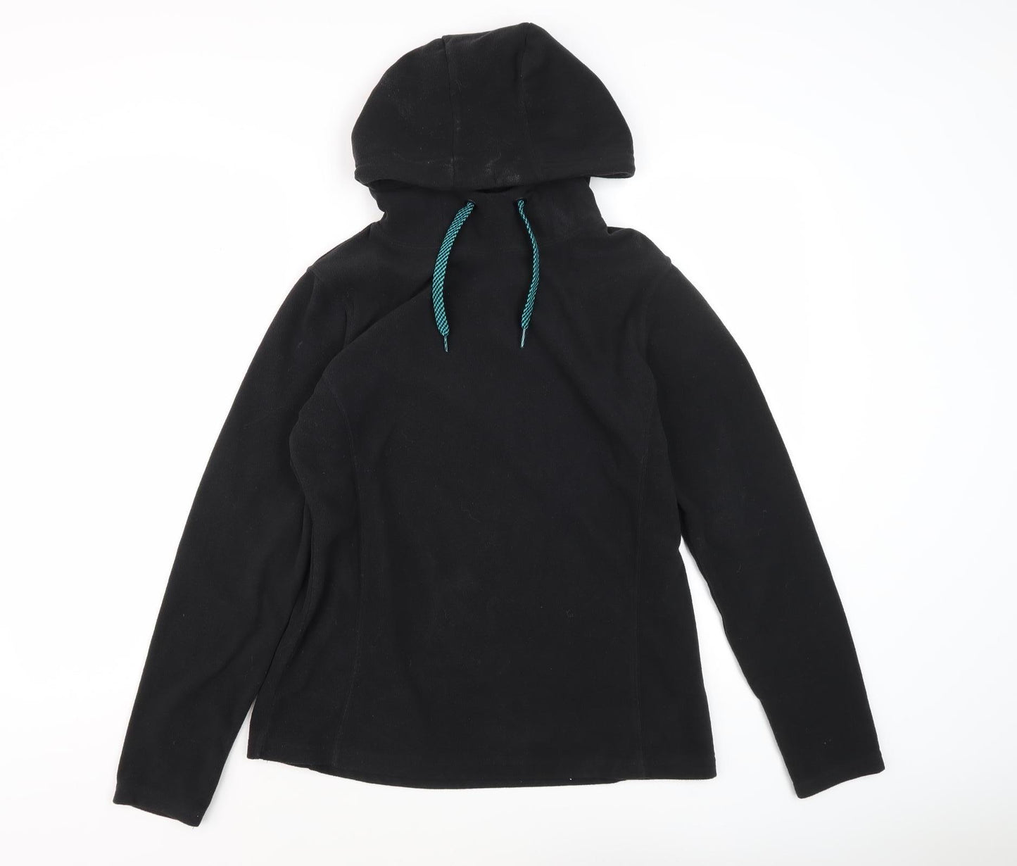 Mountain Warehouse Women's Black Fleece Pullover Hoodie Size 12
