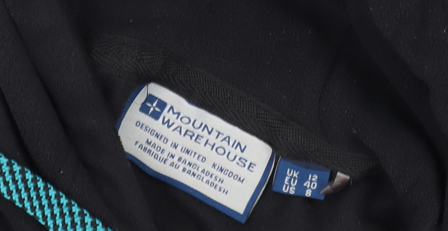 Mountain Warehouse Women's Black Fleece Pullover Hoodie Size 12