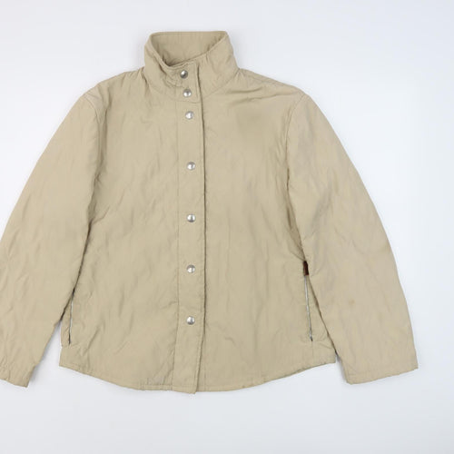 Artigiano Women's Beige Quilted Jacket Size 12