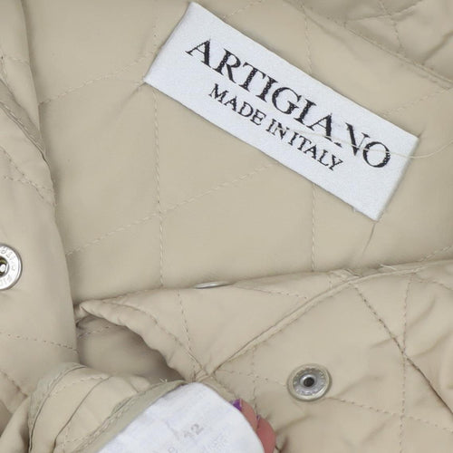 Artigiano Women's Beige Quilted Jacket Size 12
