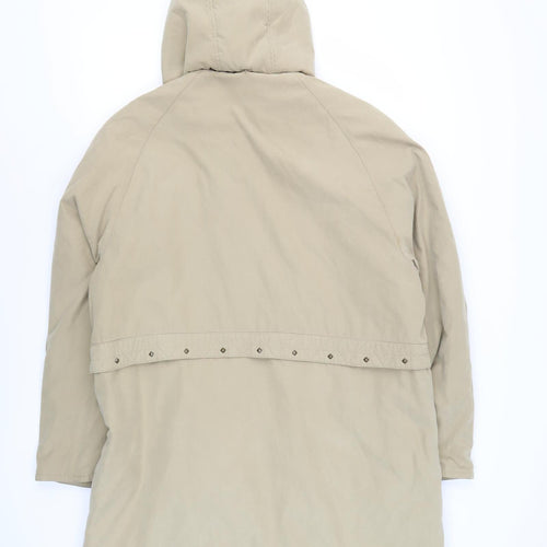 Lawrayn Women's Beige Parka Coat With Hood