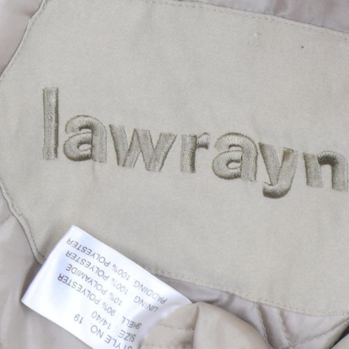 Lawrayn Women's Beige Parka Coat With Hood