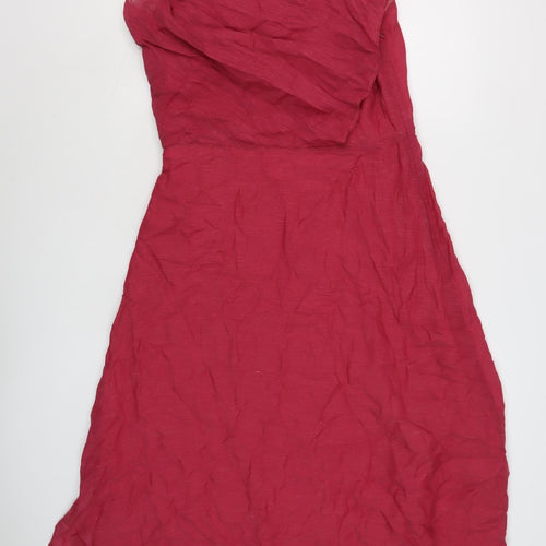 ZAPA Women's Red One Shoulder Dress Size 14