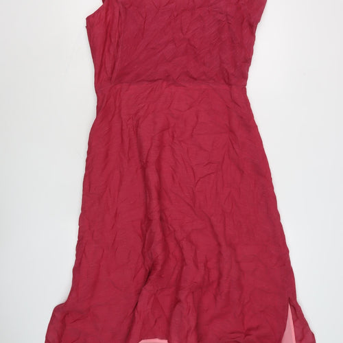 ZAPA Women's Red One Shoulder Dress Size 14