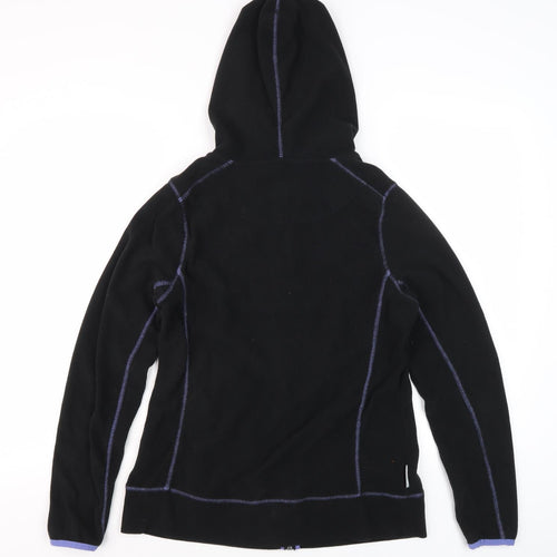 Peter Storm Women's Black Fleece Full Zip Hoodie, Size 12