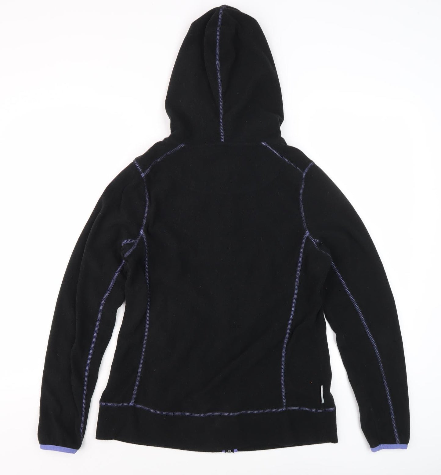 Peter Storm Women's Black Fleece Full Zip Hoodie, Size 12
