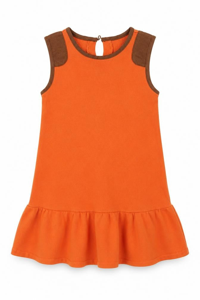 Ralph Lauren Girls Orange Dress Size 10 Casual Sleeveless