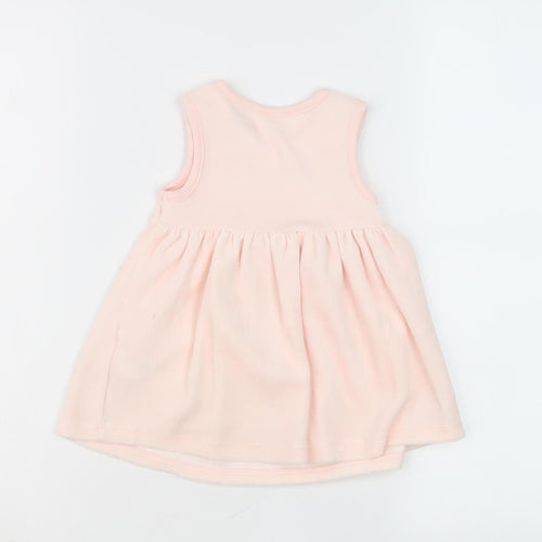 Jasper Conran Girls Pink Floral Pinafore Dress 0-3M