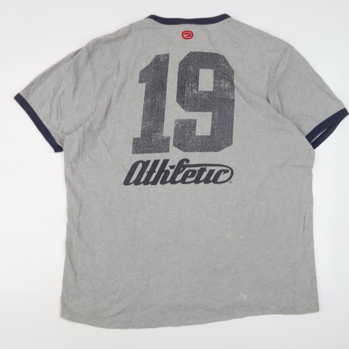 Nike Men's Grey Athletic Graphic T-Shirt XL