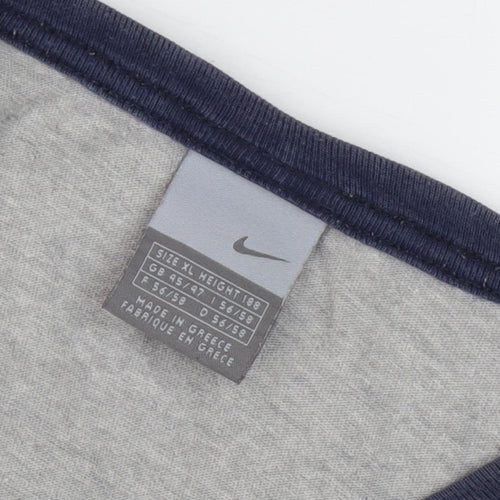 Nike Men's Grey Athletic Graphic T-Shirt XL