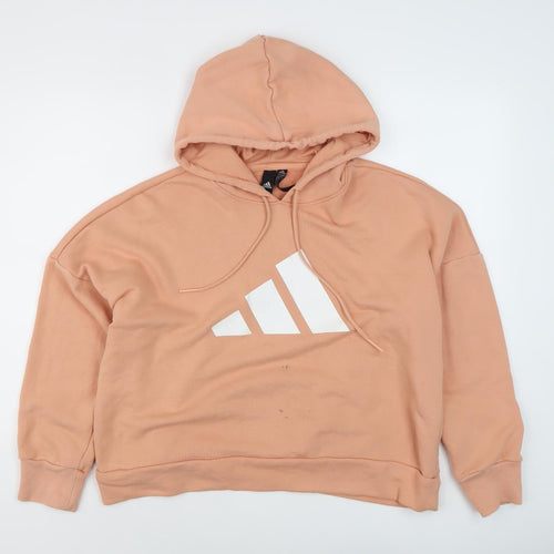Adidas Women's Pink Pullover Hoodie M