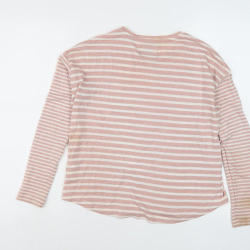 Superdry Women's Pink Striped T-Shirt XS