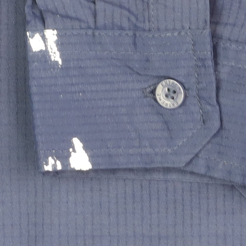 Mountain Warehouse Women's Blue Button-Up Shirt Size 16