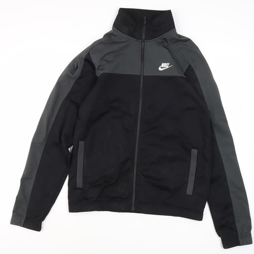 Nike Men's Black Track Jacket, Size S, Ideal for Gym & Running