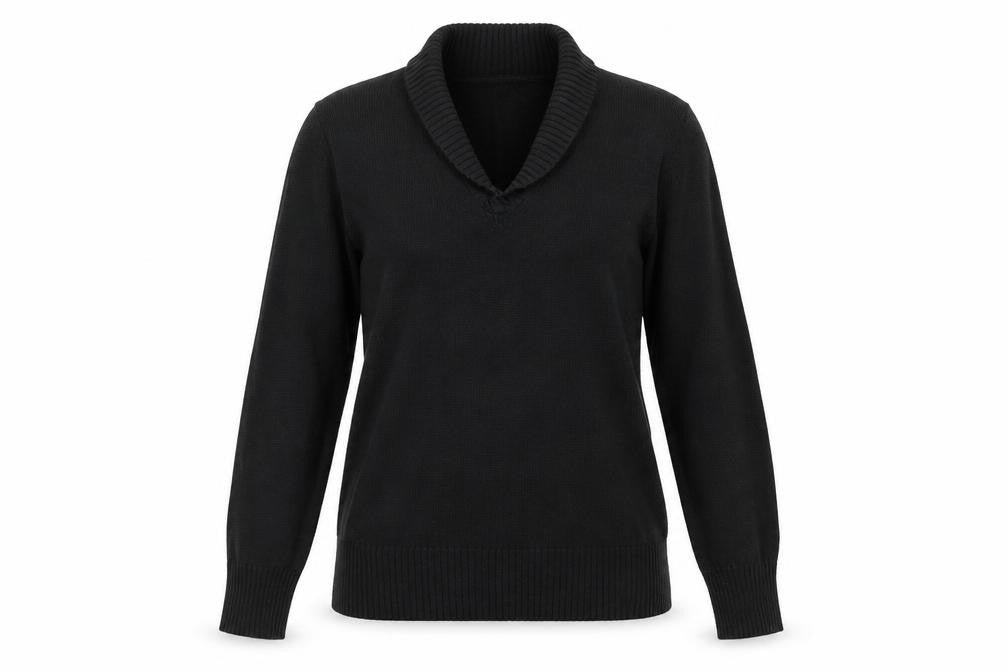 Front view of Austin Reed Women's Black V-Neck Jumper, size S