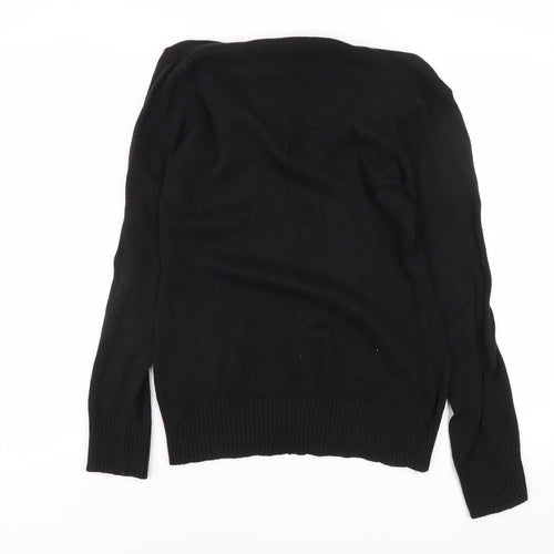 Austin Reed Women's Black V-Neck Jumper, Size S