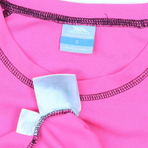 Trespass Women's Pink Sports T-Shirt, Size S, Lightweight