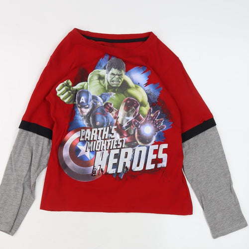 Boys Avengers Red Long Sleeve T-Shirt 12 Years