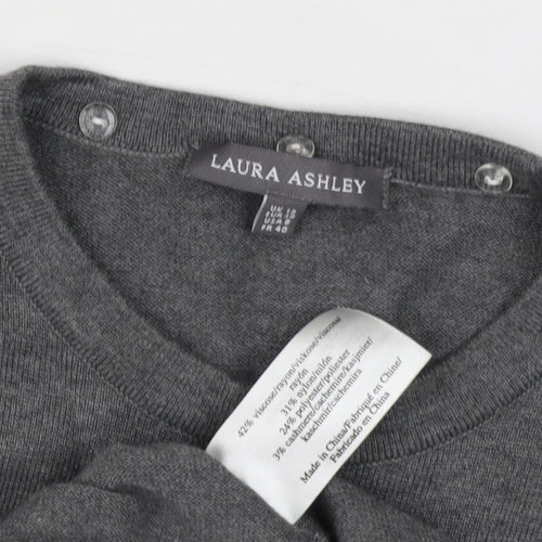 Laura Ashley Women's Grey Pullover Jumper Size 12