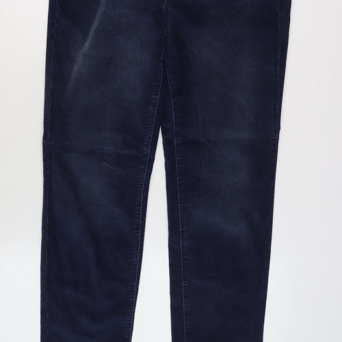 Massimo Dutti Women's Blue Trousers Size 8