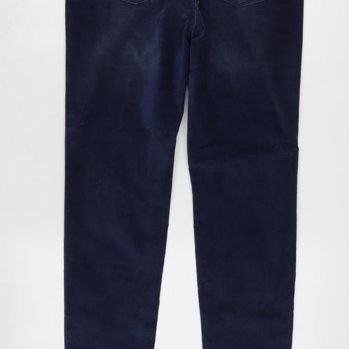 Massimo Dutti Women's Blue Trousers Size 8
