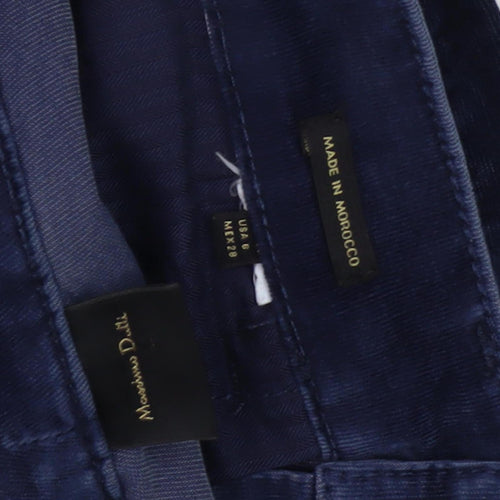 Massimo Dutti Women's Blue Trousers Size 8