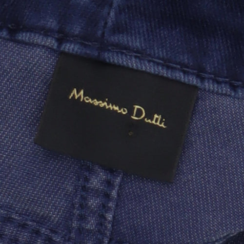 Massimo Dutti Women's Blue Trousers Size 8