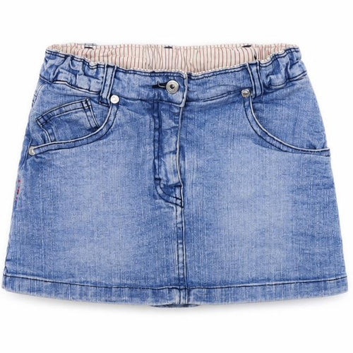 DKNY Girls Blue Denim Skort, Size 8 Years, Casual Mini Style
