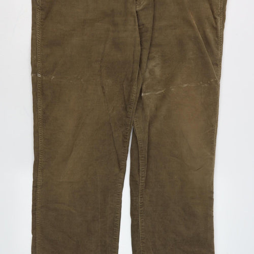 Wrangler Men's Brown Corduroy Trousers W42 L34
