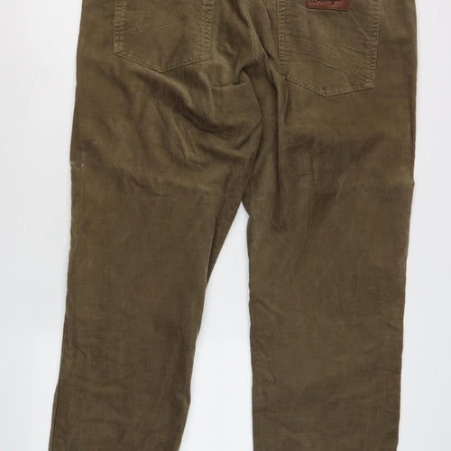 Wrangler Men's Brown Corduroy Trousers W42 L34
