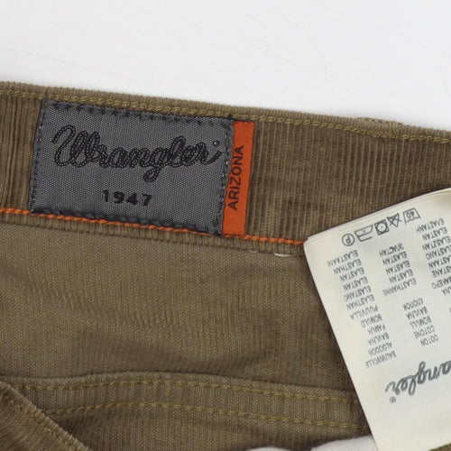 Wrangler Men's Brown Corduroy Trousers W42 L34