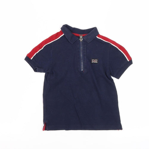 Ben Sherman Boys Blue Polo, 3-4 Years, Casual Zip